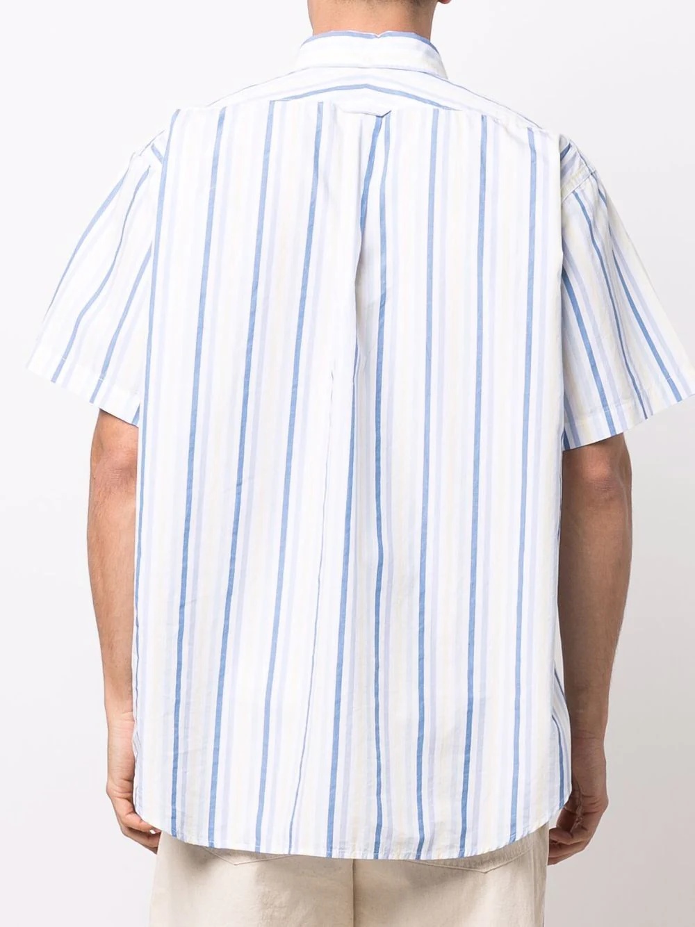 stripe detail short sleeve shirt - 4