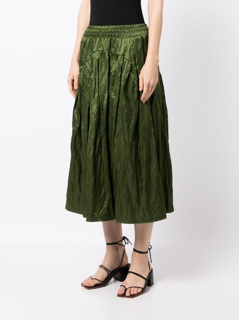crushed A-line skirt 3