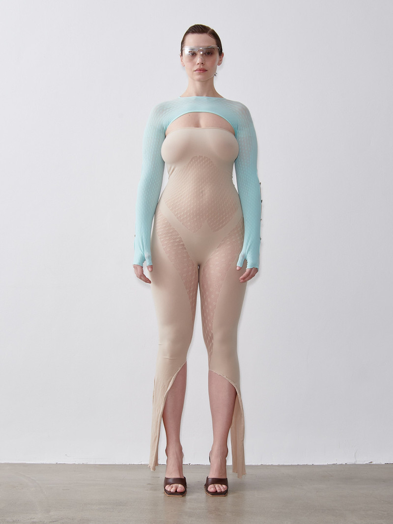 POSTER GIRL SABINNA SLEEVES SOFT TURQUOISE outlook