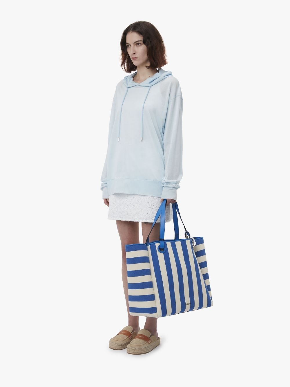 LARGE JWA CORNER TOTE - CANVAS TOTE BAG - 6