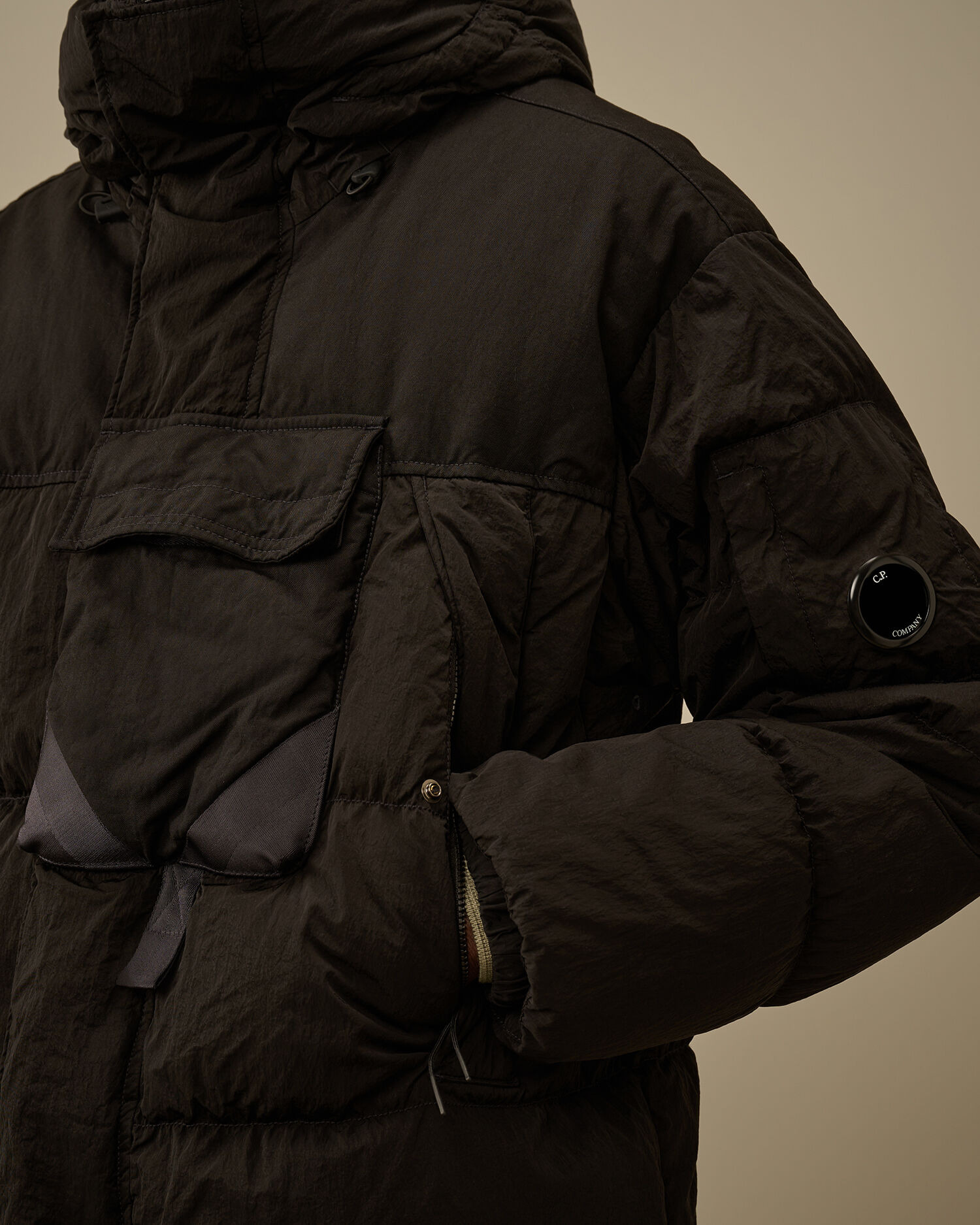 Eco-Chrome R Mixed Hooded Down Jacket - 5