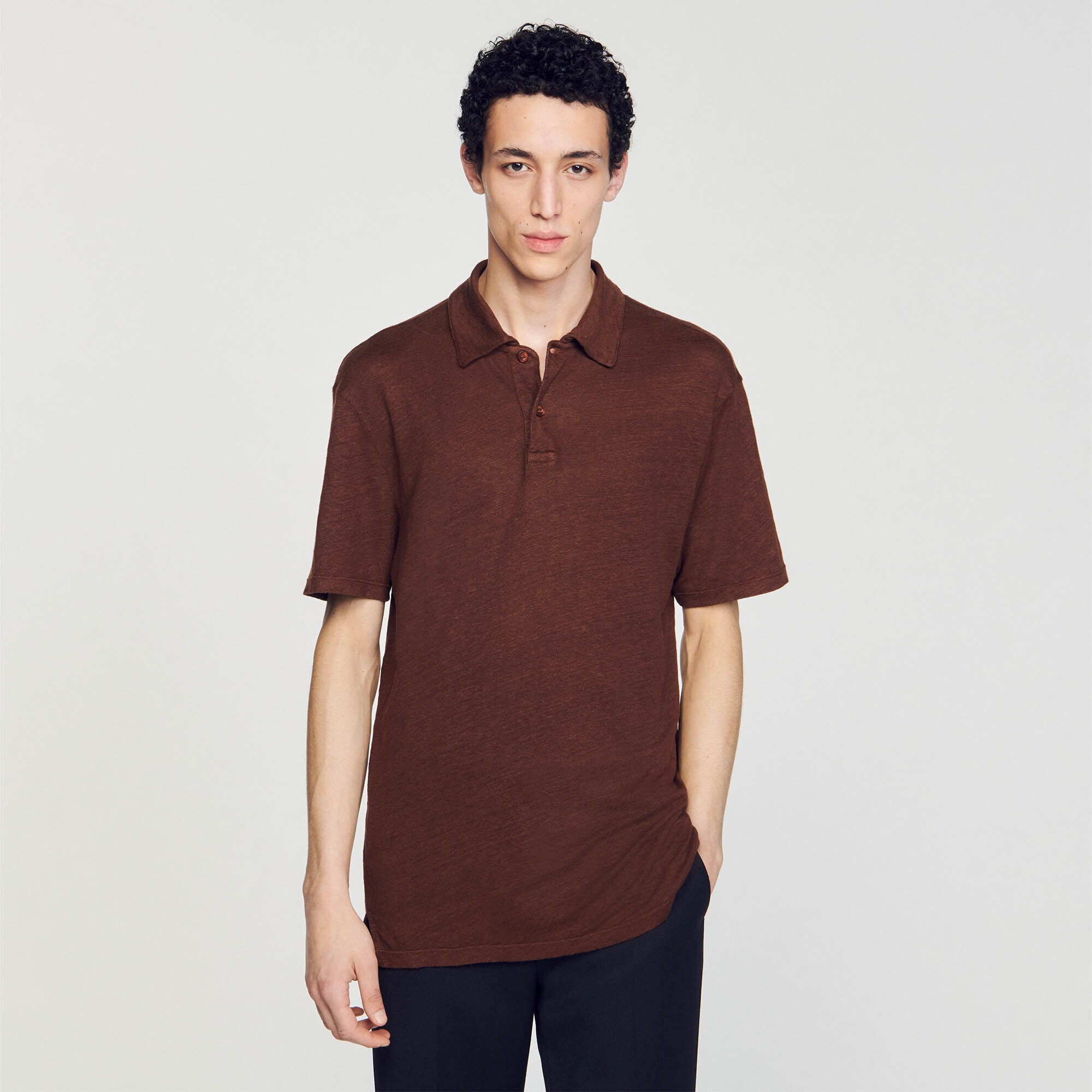 LINEN POLO SHIRT - 5