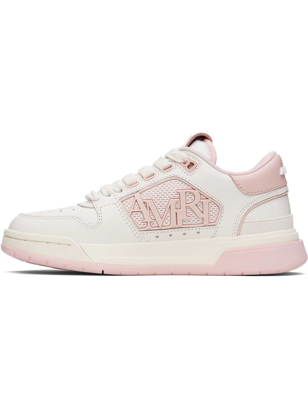 Pink & White Classic Low Sneakers - 3