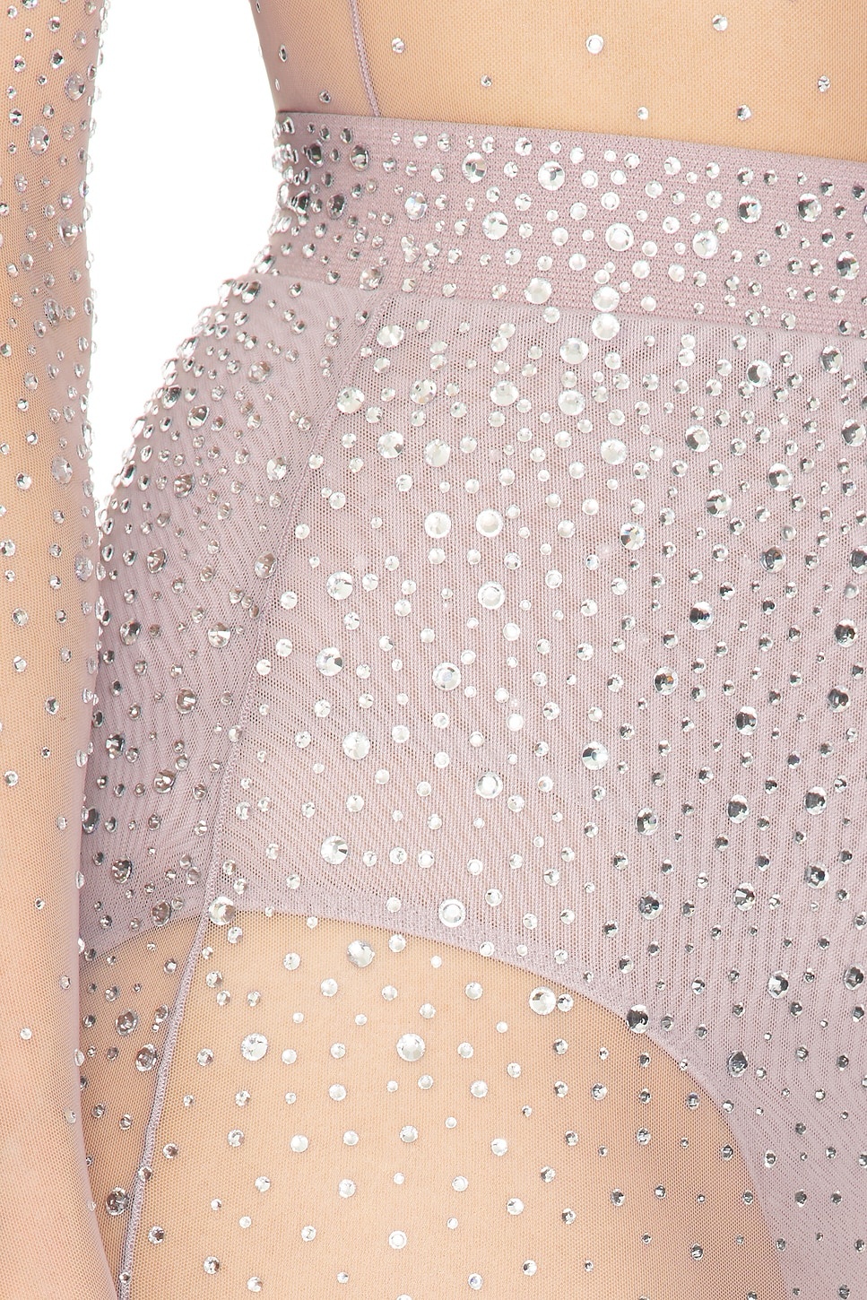 Crystal Mesh Maxi Skirt - 6