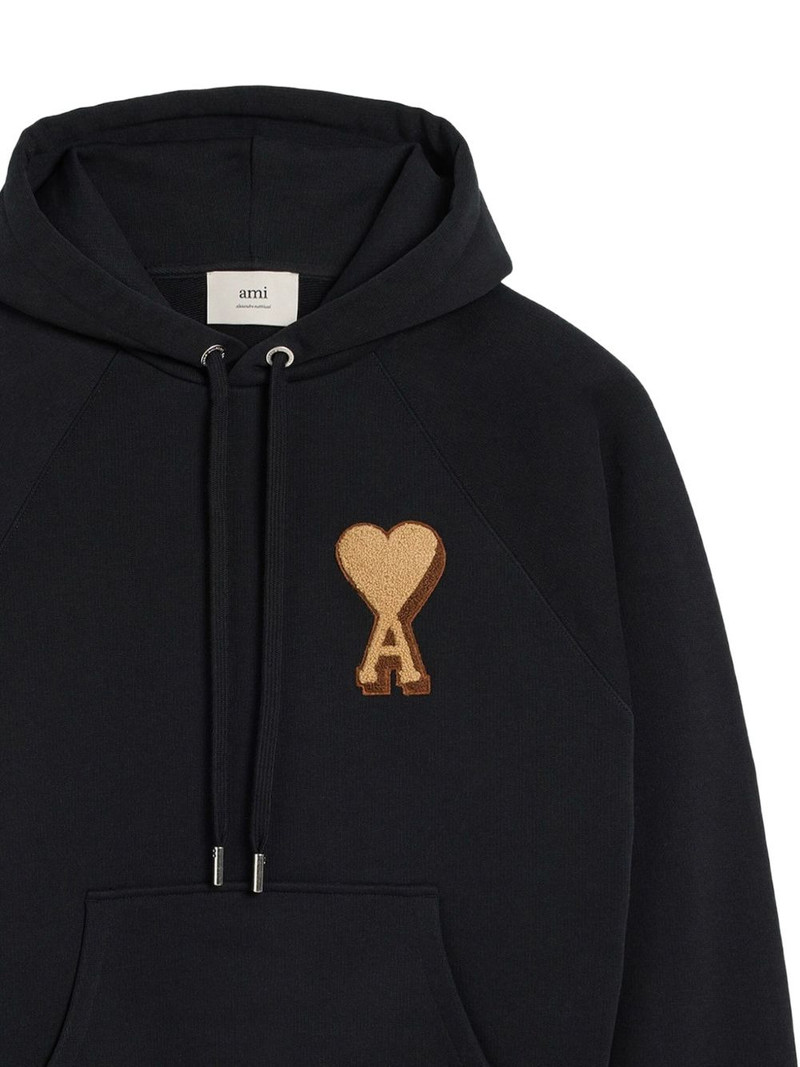 AMI Paris logo-embroidered hoodie outlook