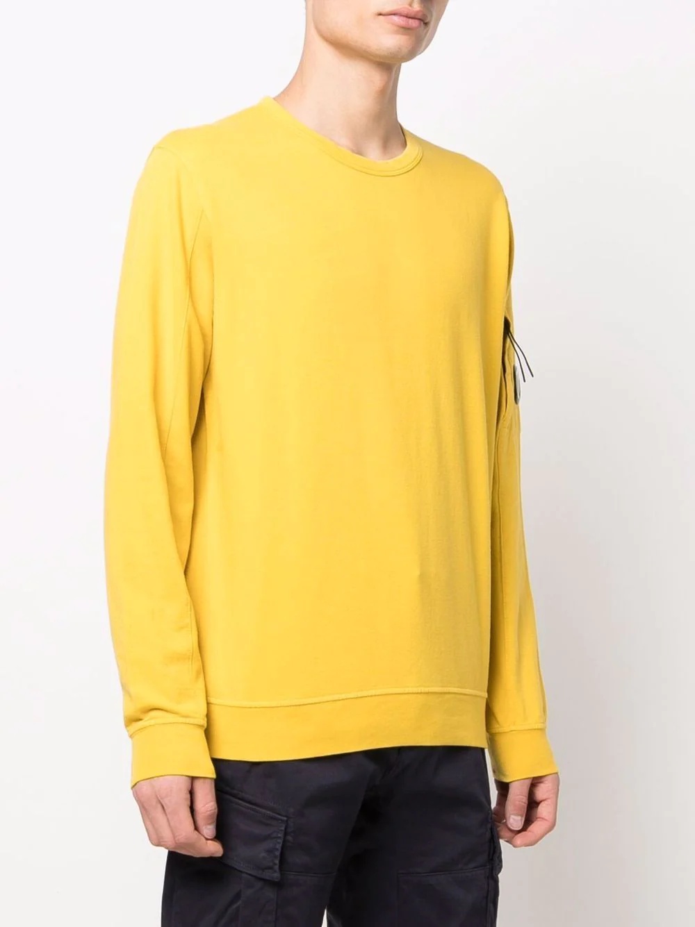 sleeve-pocket cotton sweatshirt - 3