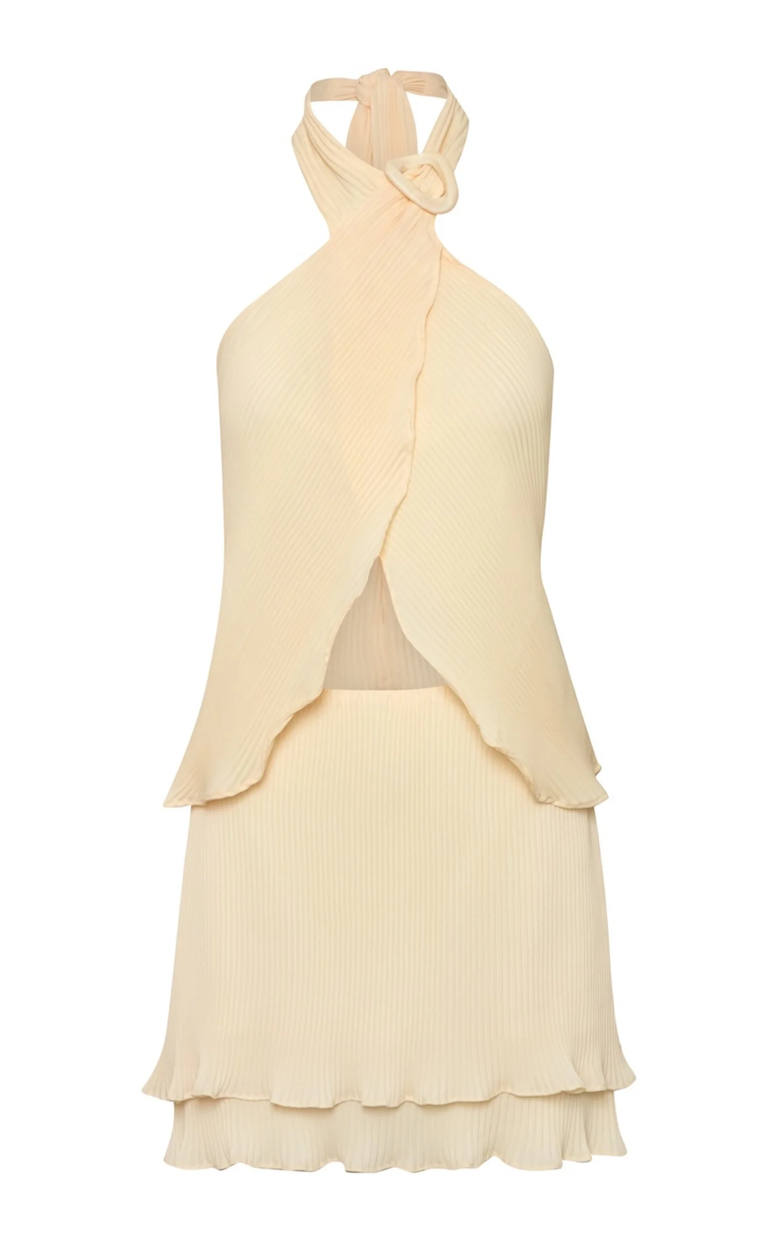 Lira Pleated Mini Skirt yellow - 1