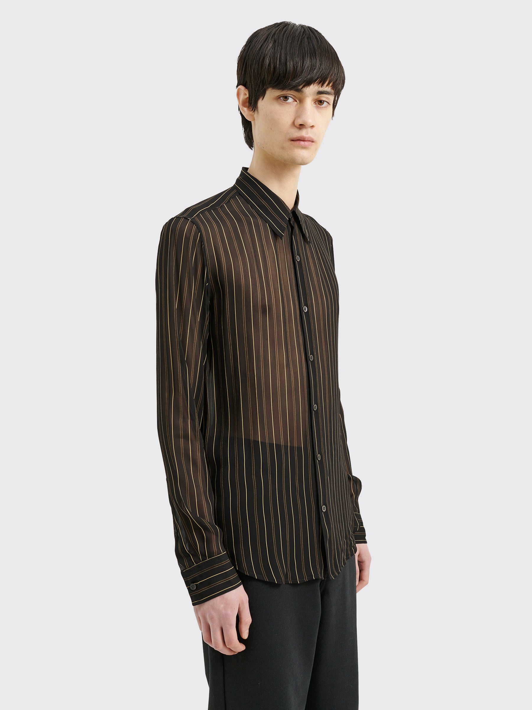 DRIES VAN NOTEN CELDON SHIRT BLACK - 4