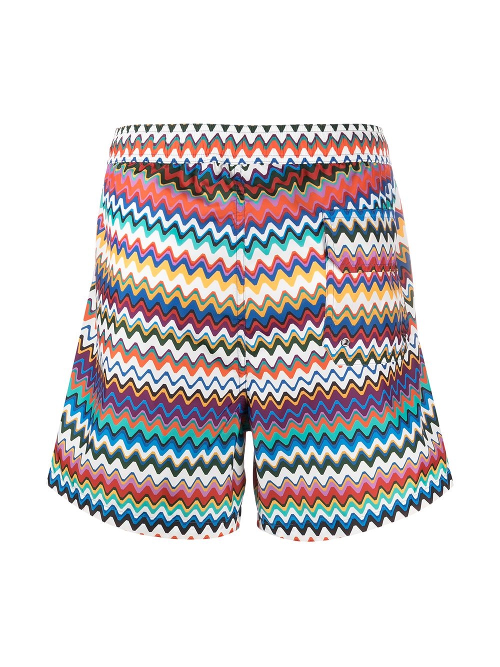 zigzag-print swimming shorts - 2