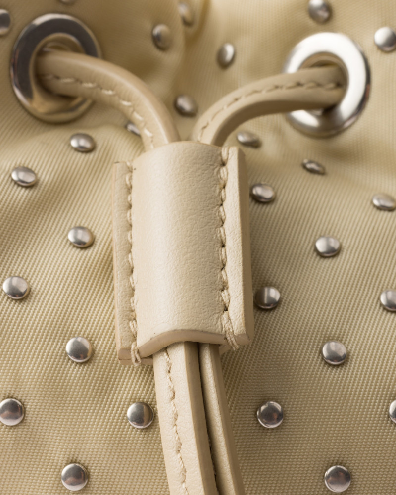 Re-Nylon mini-bag with studs 6