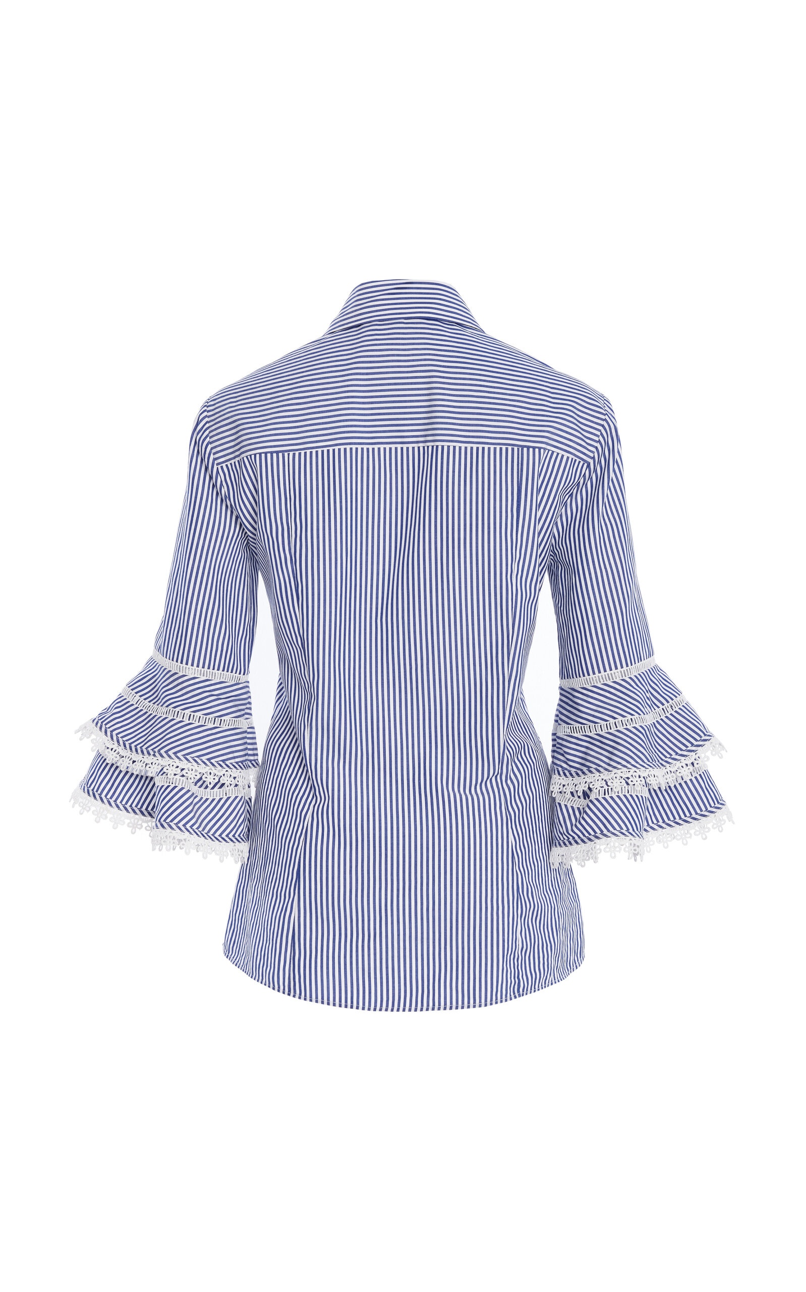 Embroidered Cotton Shirt white - 3