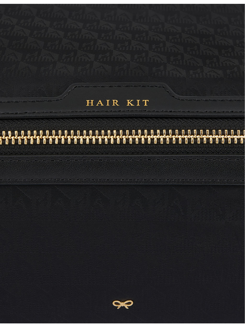 Hair Kit logo-embossed recycled-nylon travel pouch - 2