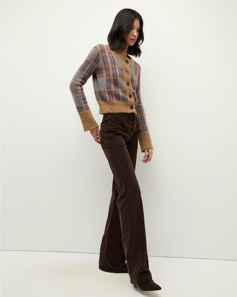 VERONICA BEARD JACIRA PLAID CARDIGAN | REVERSIBLE