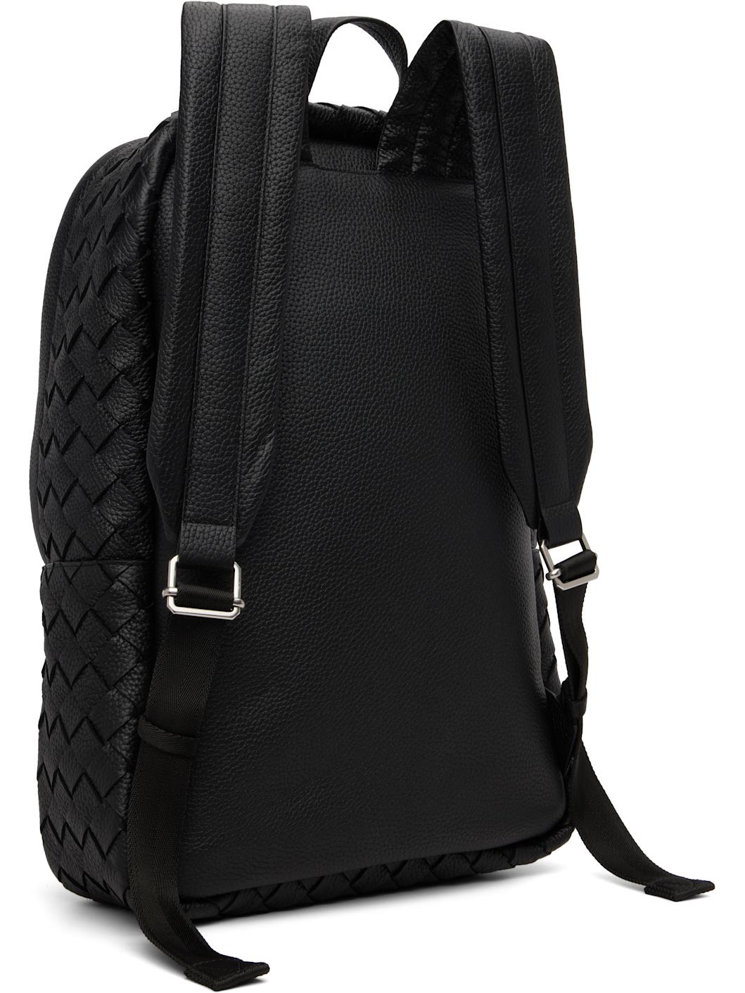 Black Intrecciato Backpack - 3