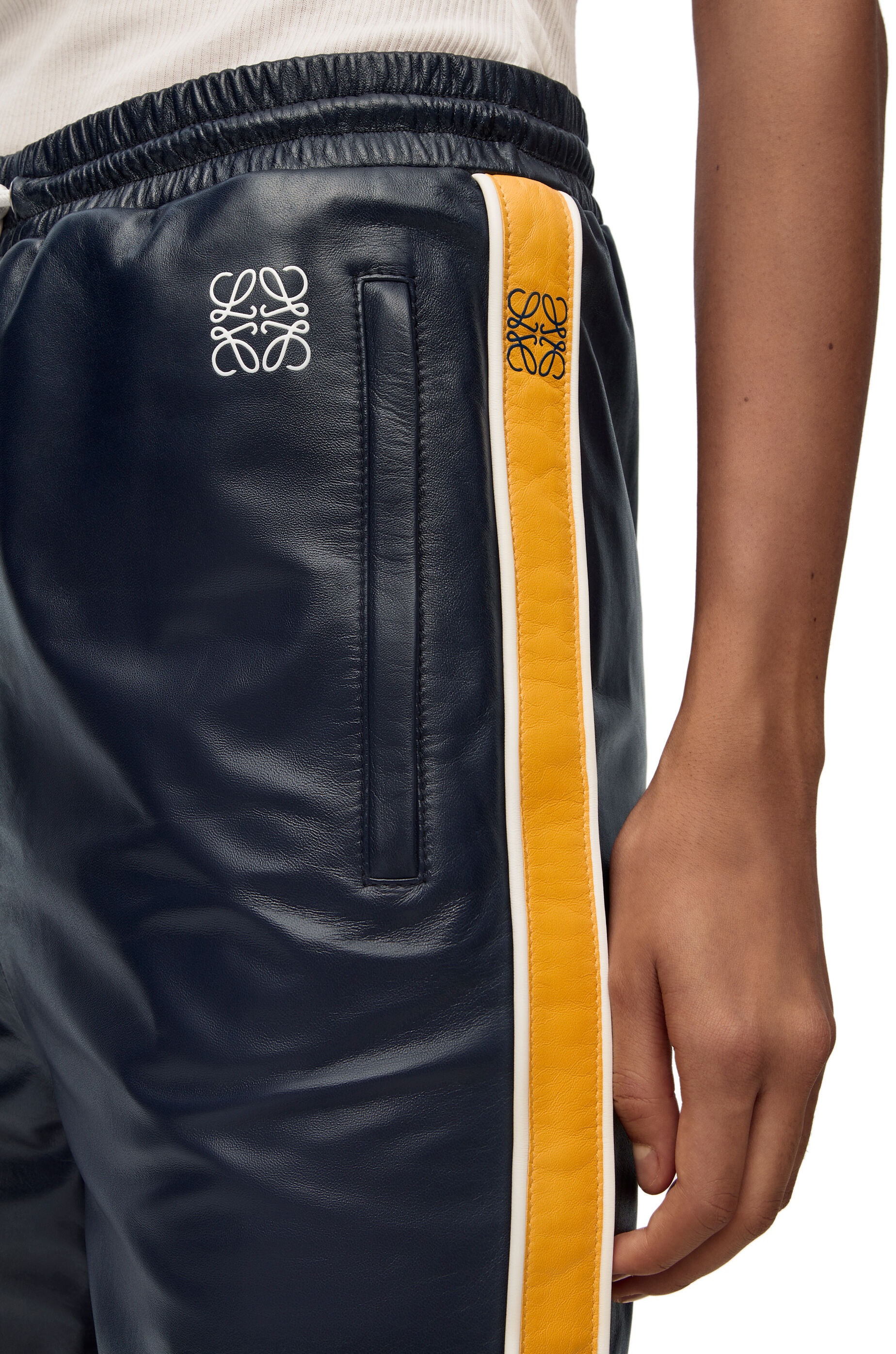 Tracksuit trousers in nappa - 5