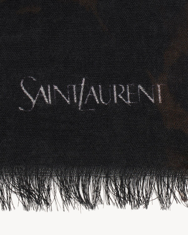 MIXED CAT STOLE IN WOOL ETAMINE 3