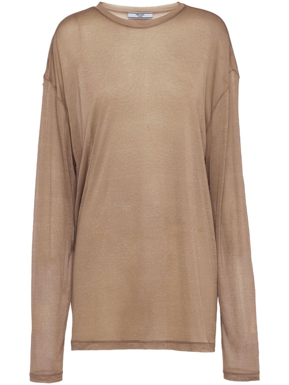 semi-sheer T-shirt - 1