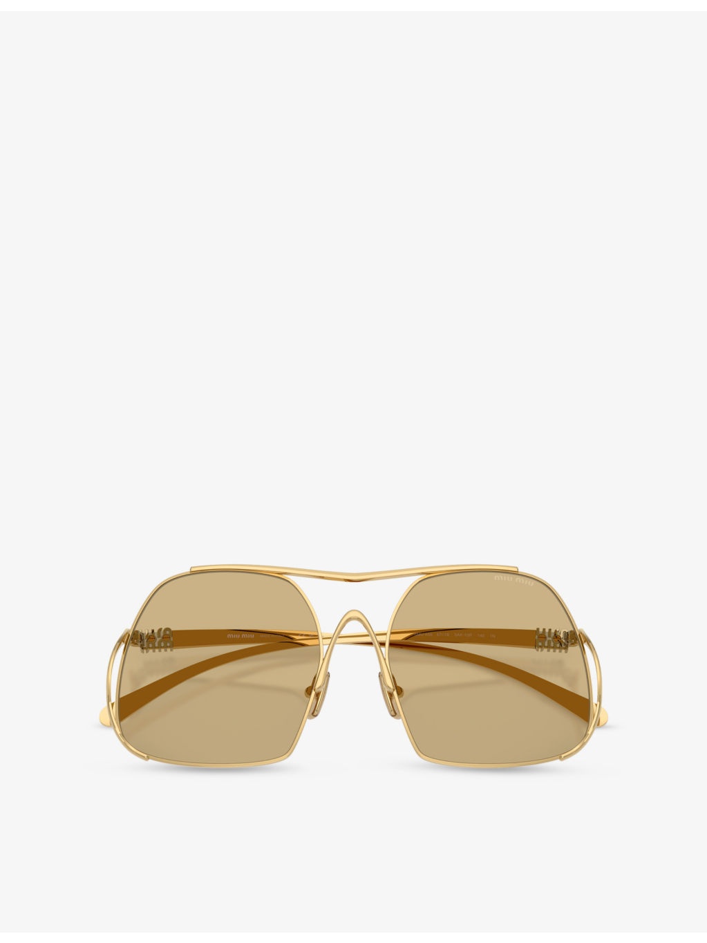 MU A55S Square-Frame Metal Sunglasses - 5