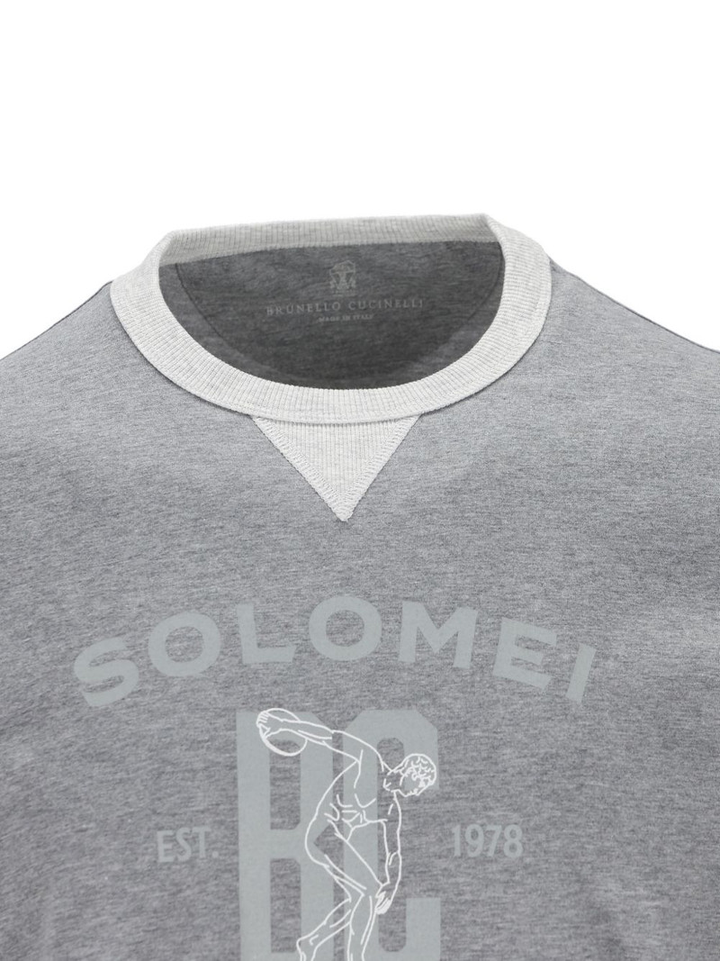 slogan-print T-shirt 4