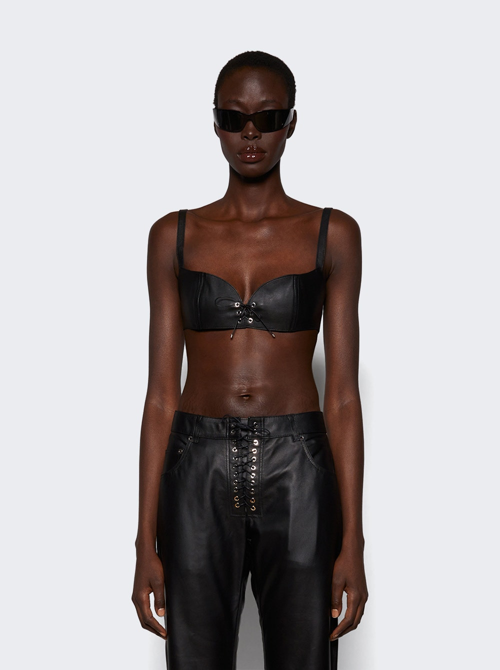 Easy Cleavage Bra Patent Leather Black - 2