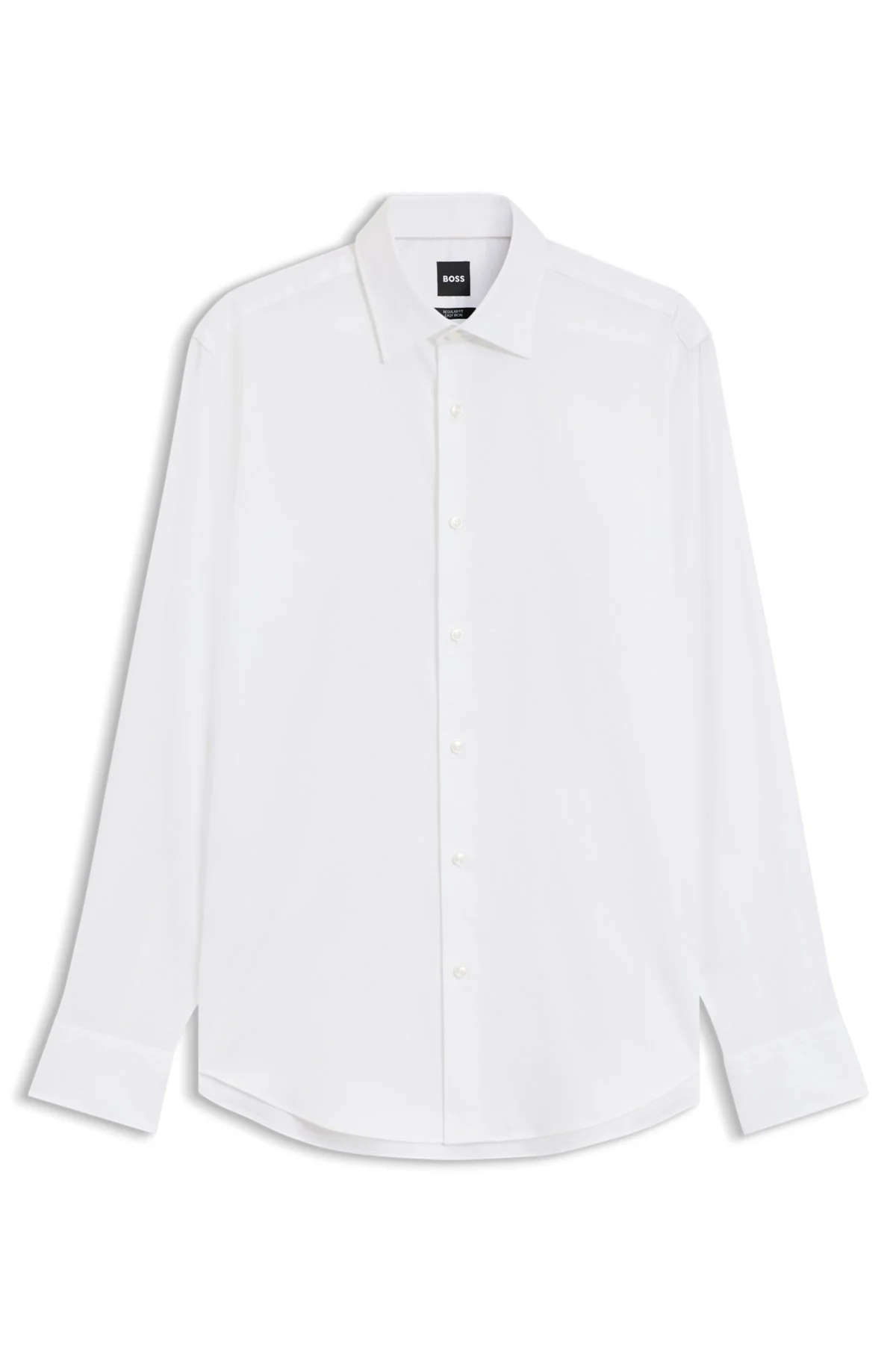 EASY-IRON REGULAR-FIT SHIRT IN STRETCH-COTTON DOBBY - 1