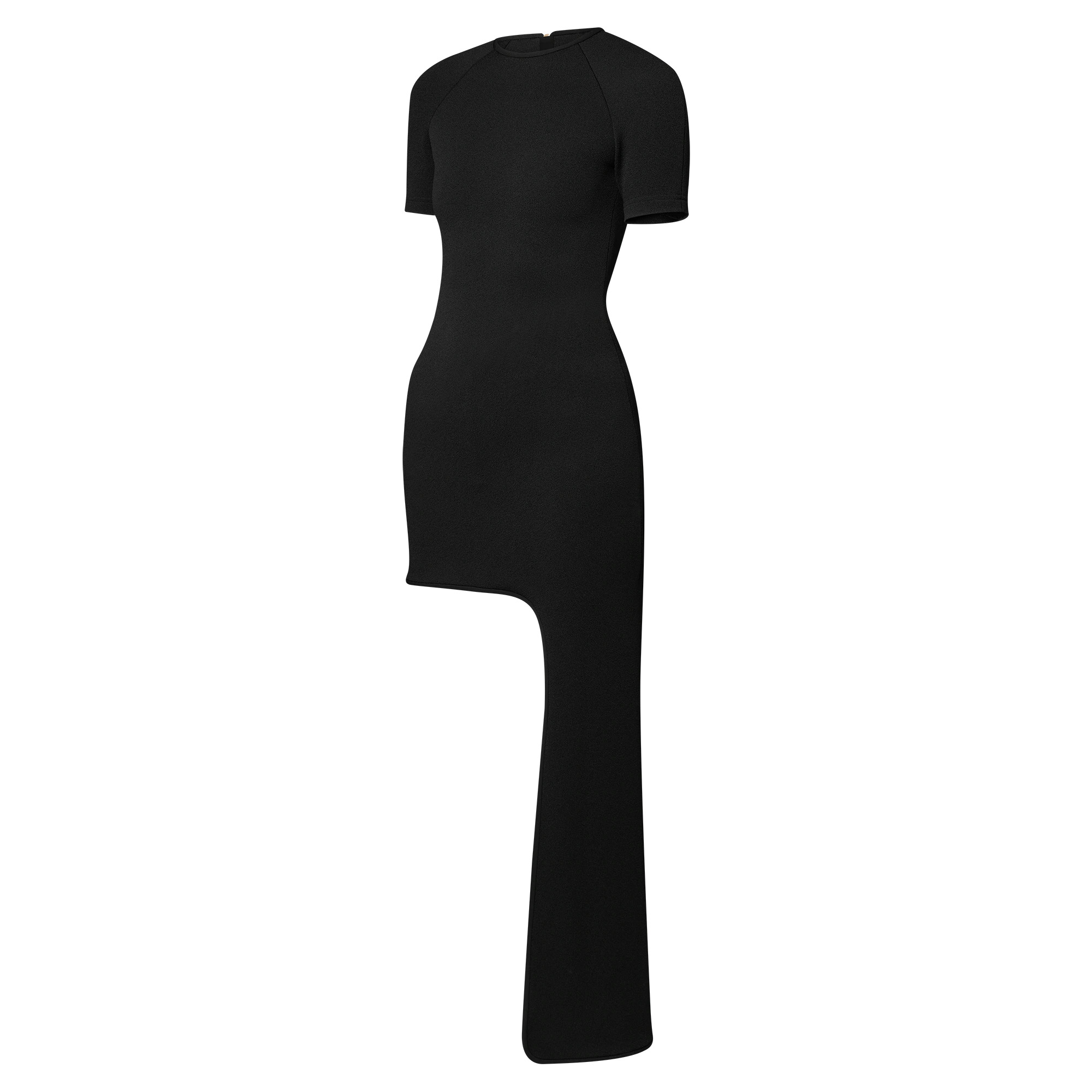 Asymmetrical Hem T-Shirt Dress - 2