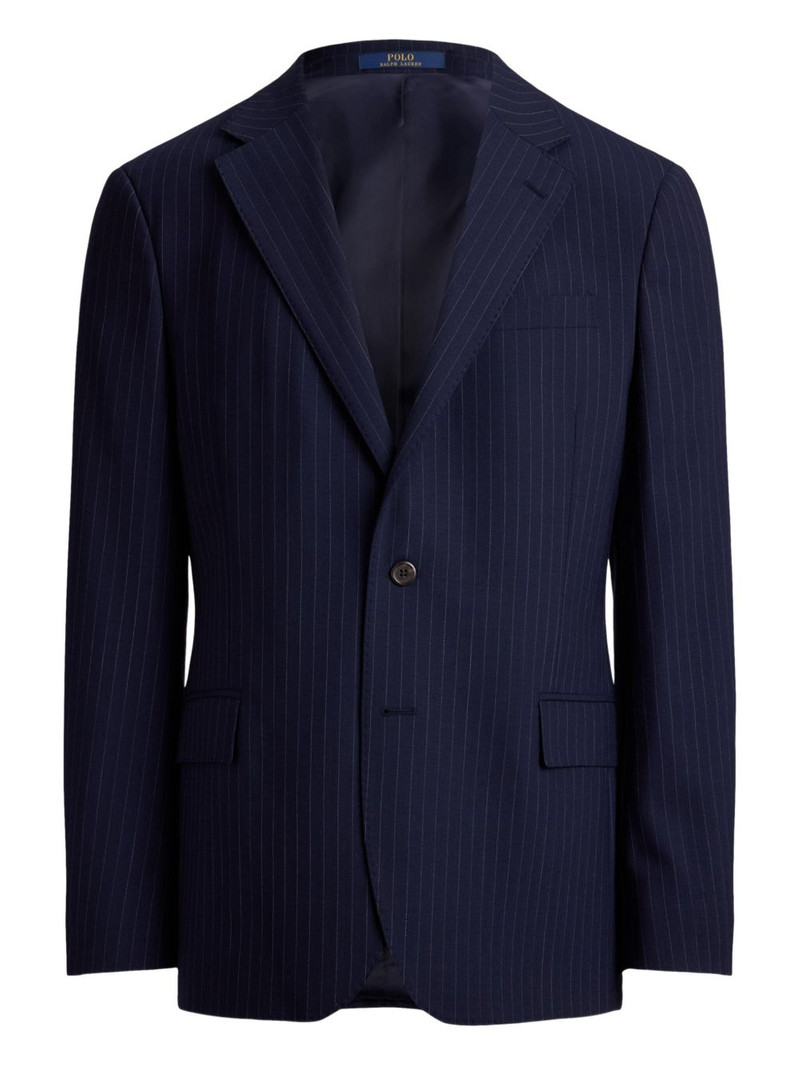 pinstripe two-button blazer 1