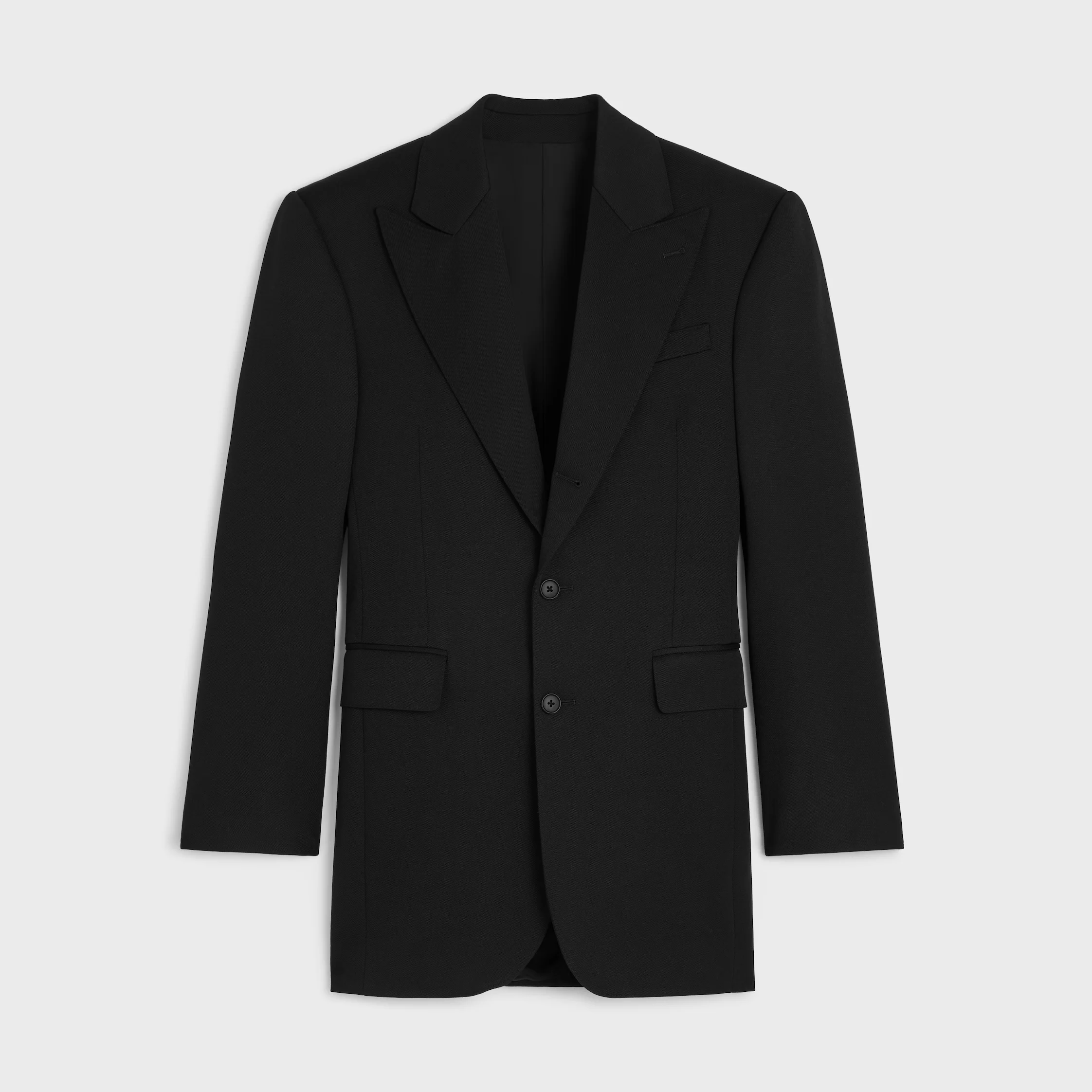 colonne jacket IN DIAGONAL WOOL - 1