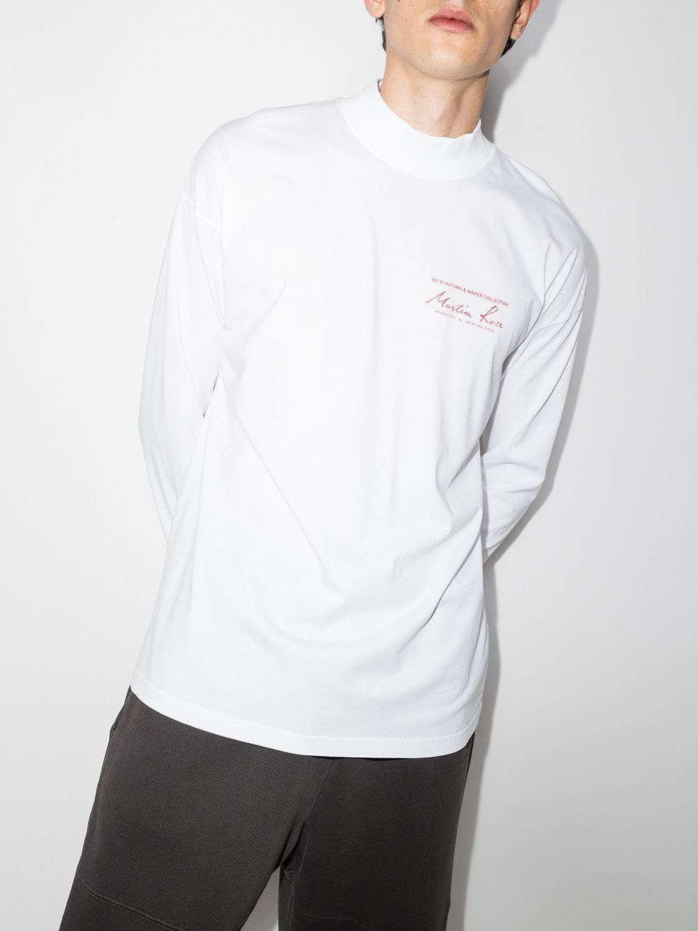 logo-print long-sleeve T-shirt - 2