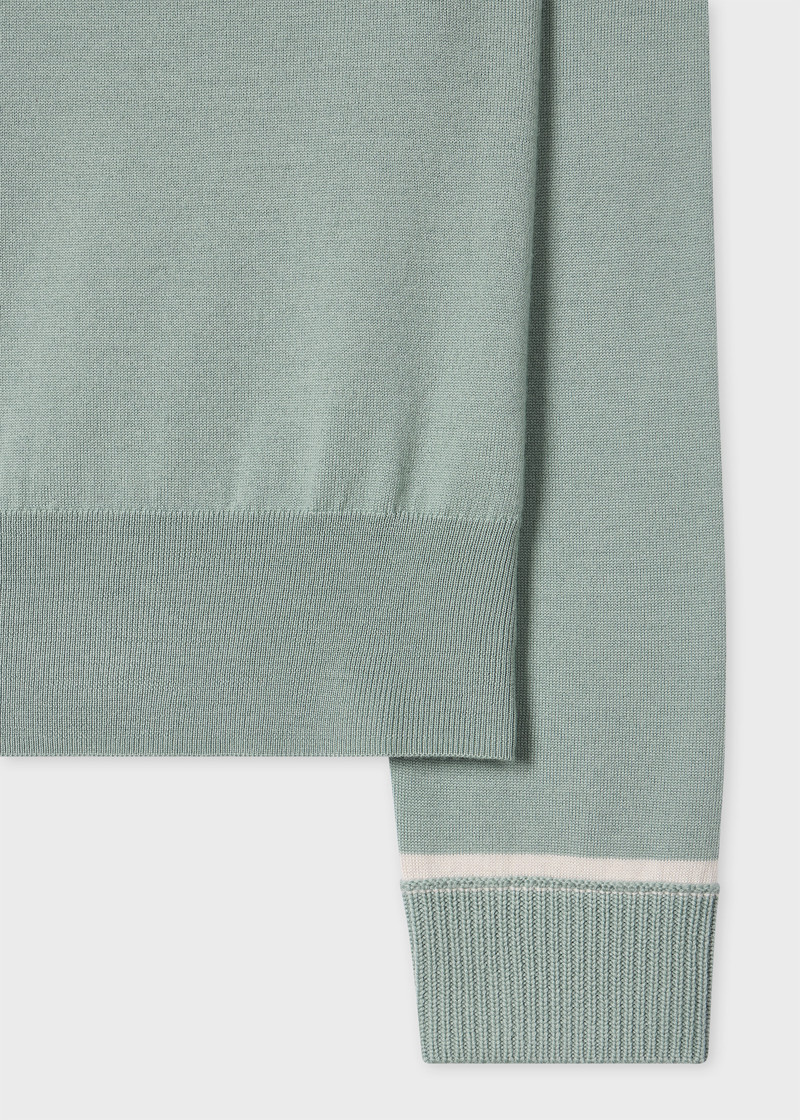 Paul Smith Women's Sage Blue Merino Wool Sweater outlook