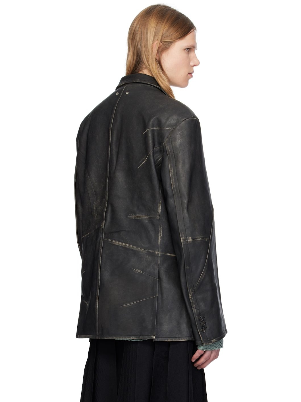 Black Hyde Leather Jacket - 3
