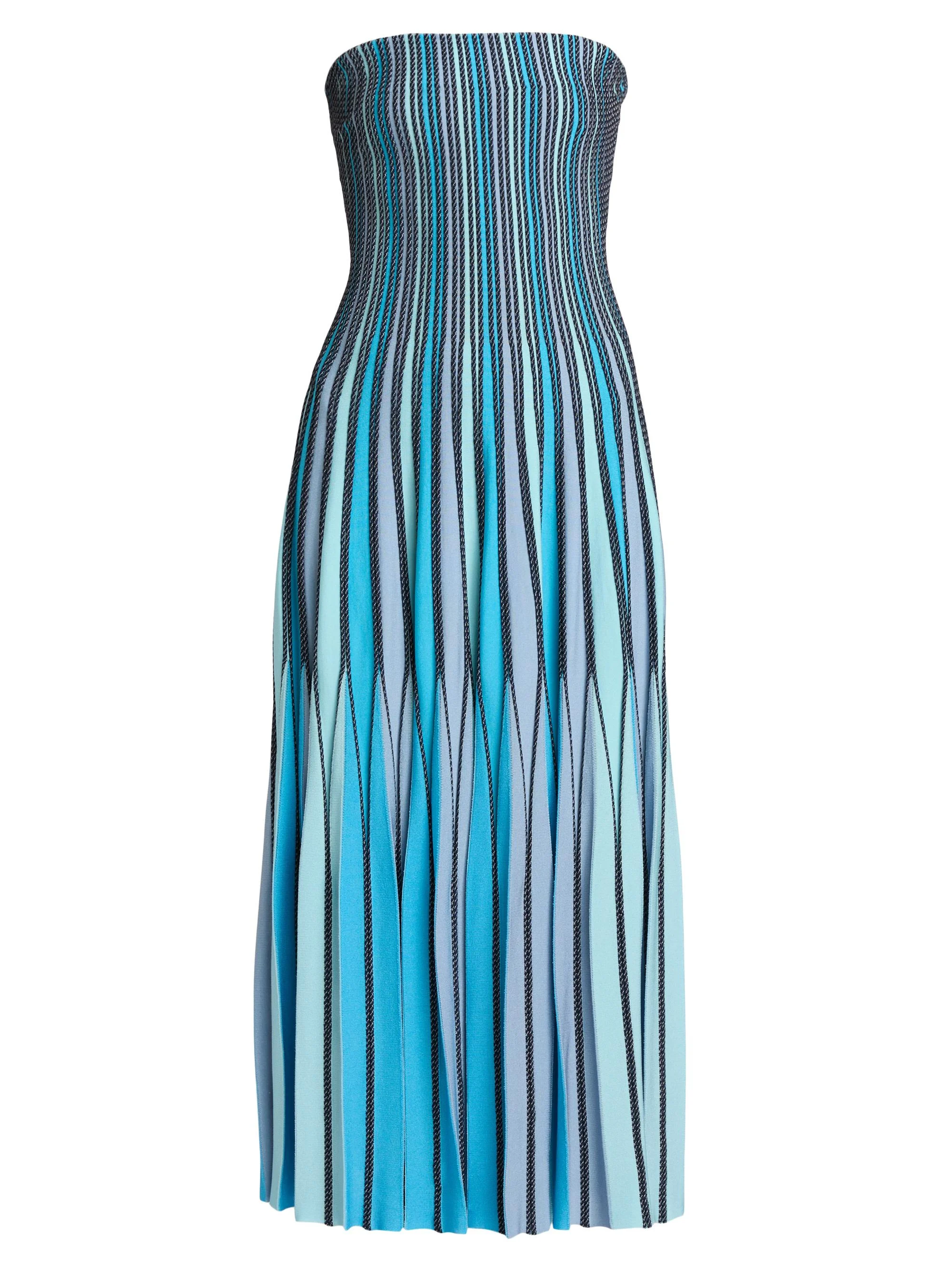 Women's Soleil Corded Strapless Midi-Dress - Surf Multi - 1