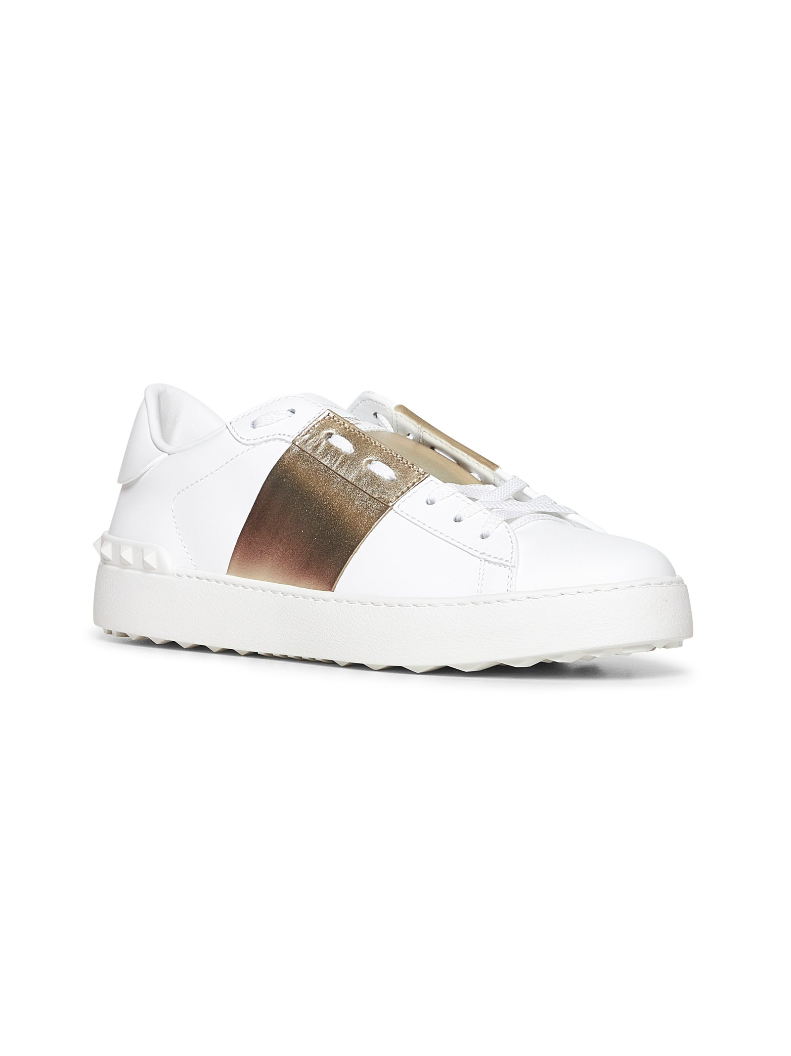 Valentino Garavani Women White Calfskin Open Sneakers - 2