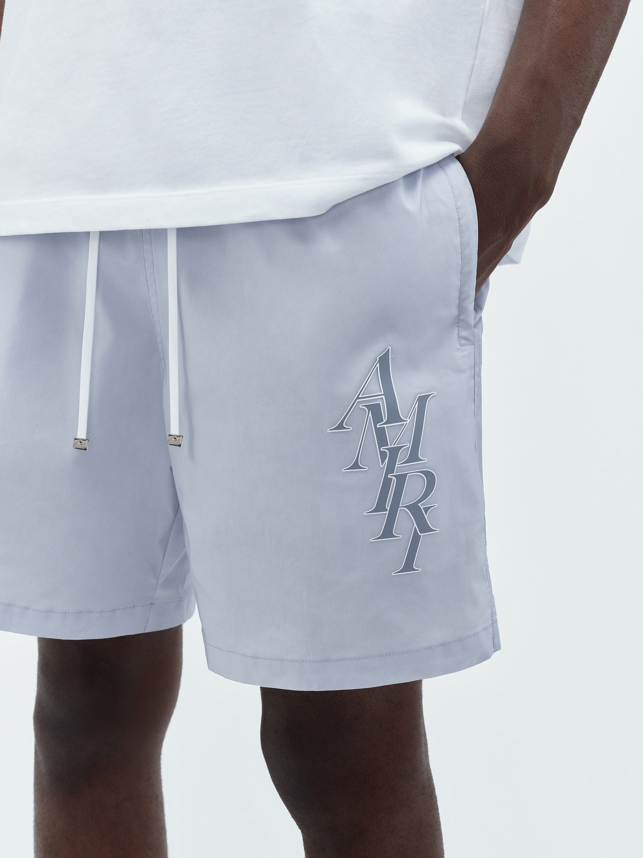 AMIRI STACK LOGO SWIM TRUNK - 7
