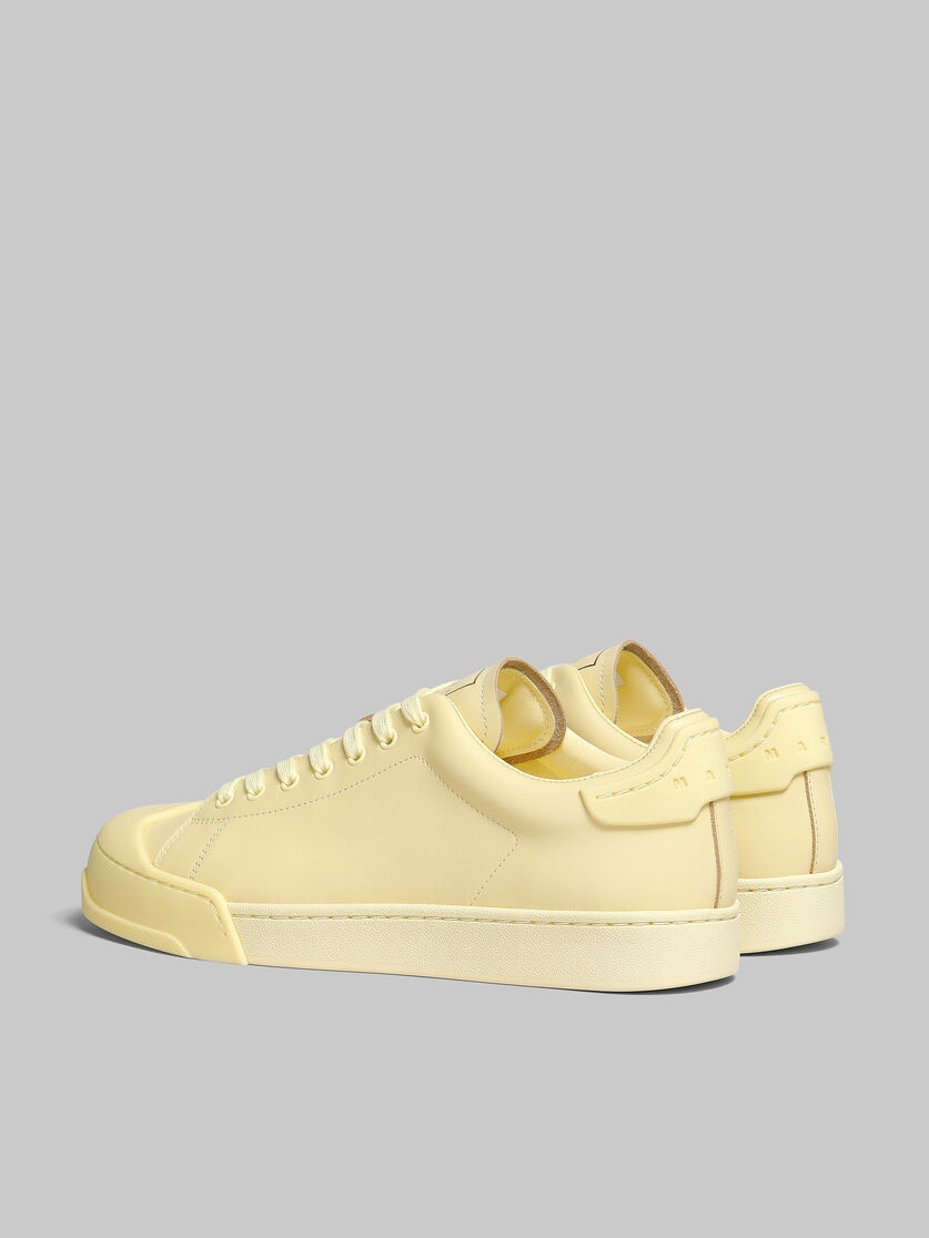 DADA BUMPER SNEAKER IN YELLOW LEATHER - 3