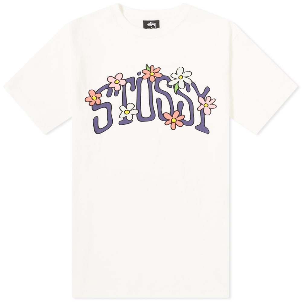 Stussy Flower Collegiate Pigment Dyed Tee - 1