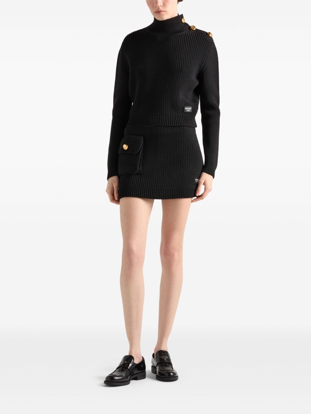 wool turtleneck sweater - 2