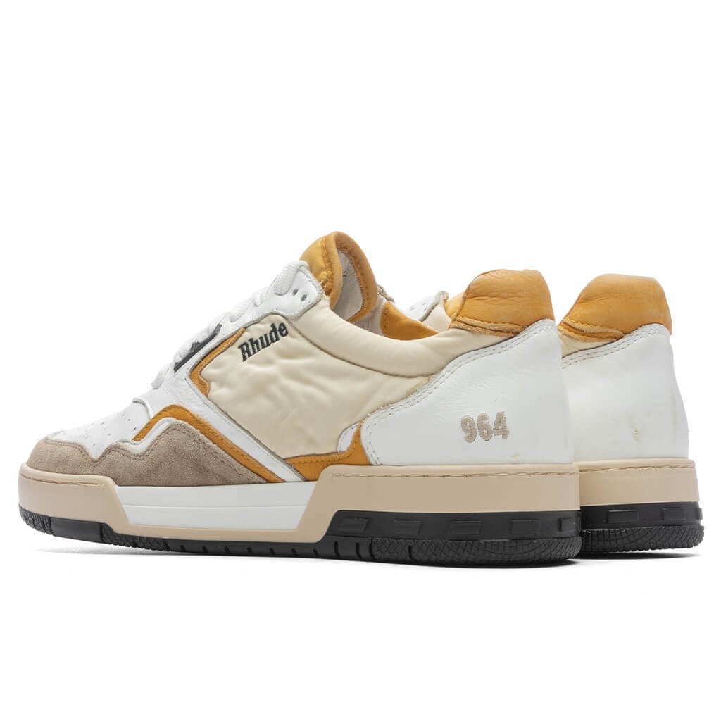 RACING SNEAKER - WHITE/MUSTARD/BEIGE - 3