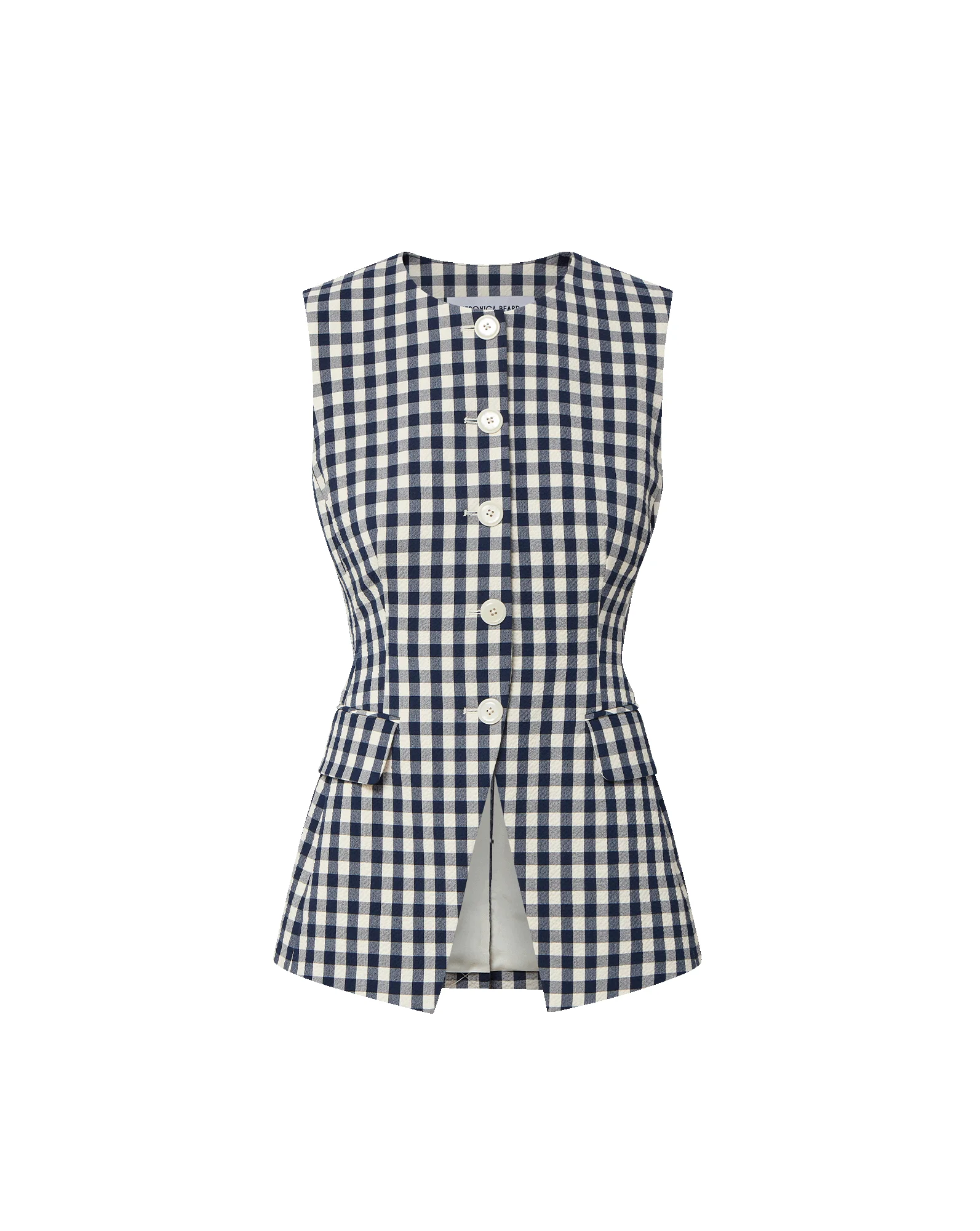 LOIS GINGHAM VEST - 1