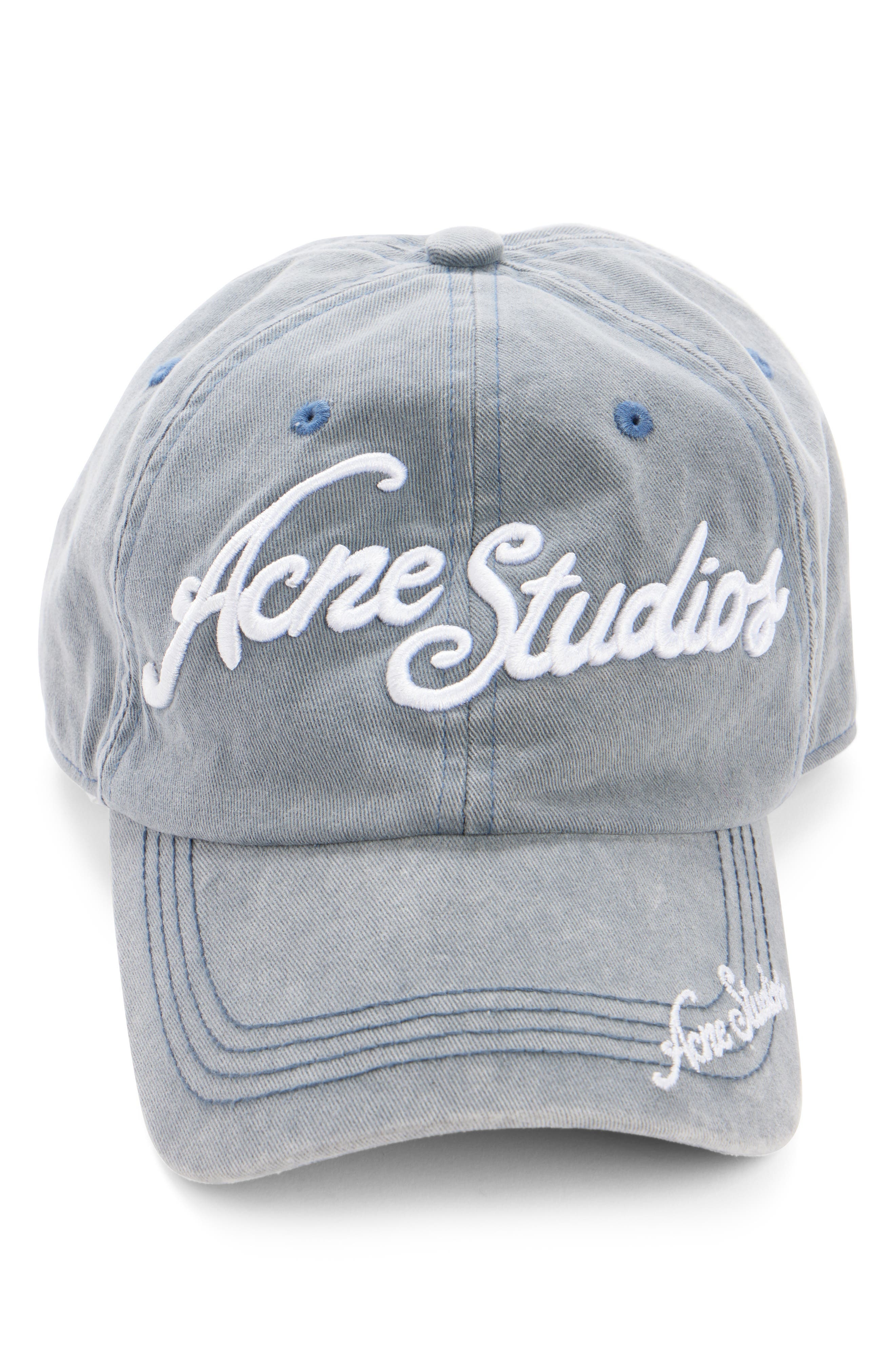 Acne Studios Tourist Logo Embroidered Cotton Twill Baseball Cap in Black at Nordstrom - 2