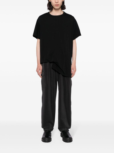 Yohji Yamamoto draped cotton T-shirt outlook