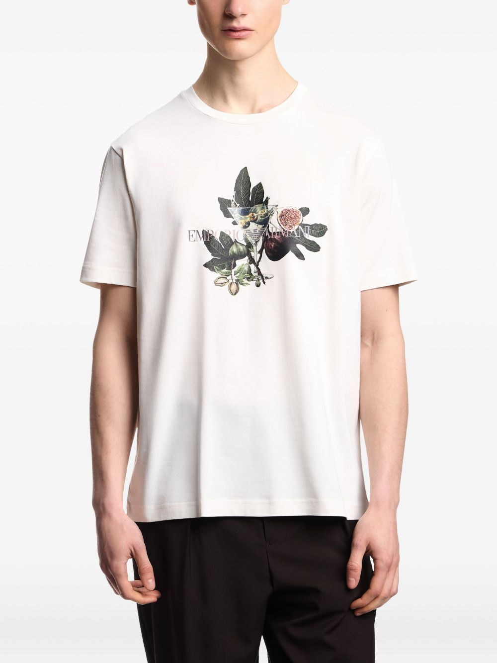 fig-print T-shirt - 3