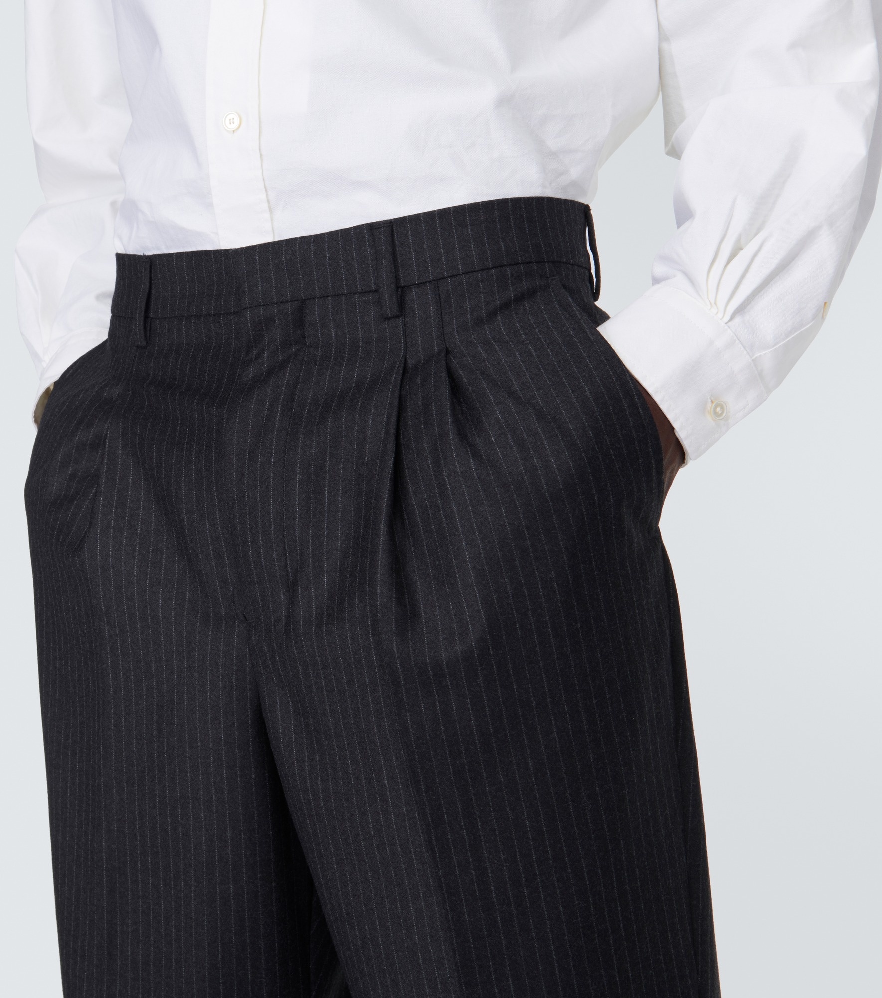 Wool tapered pants - 5