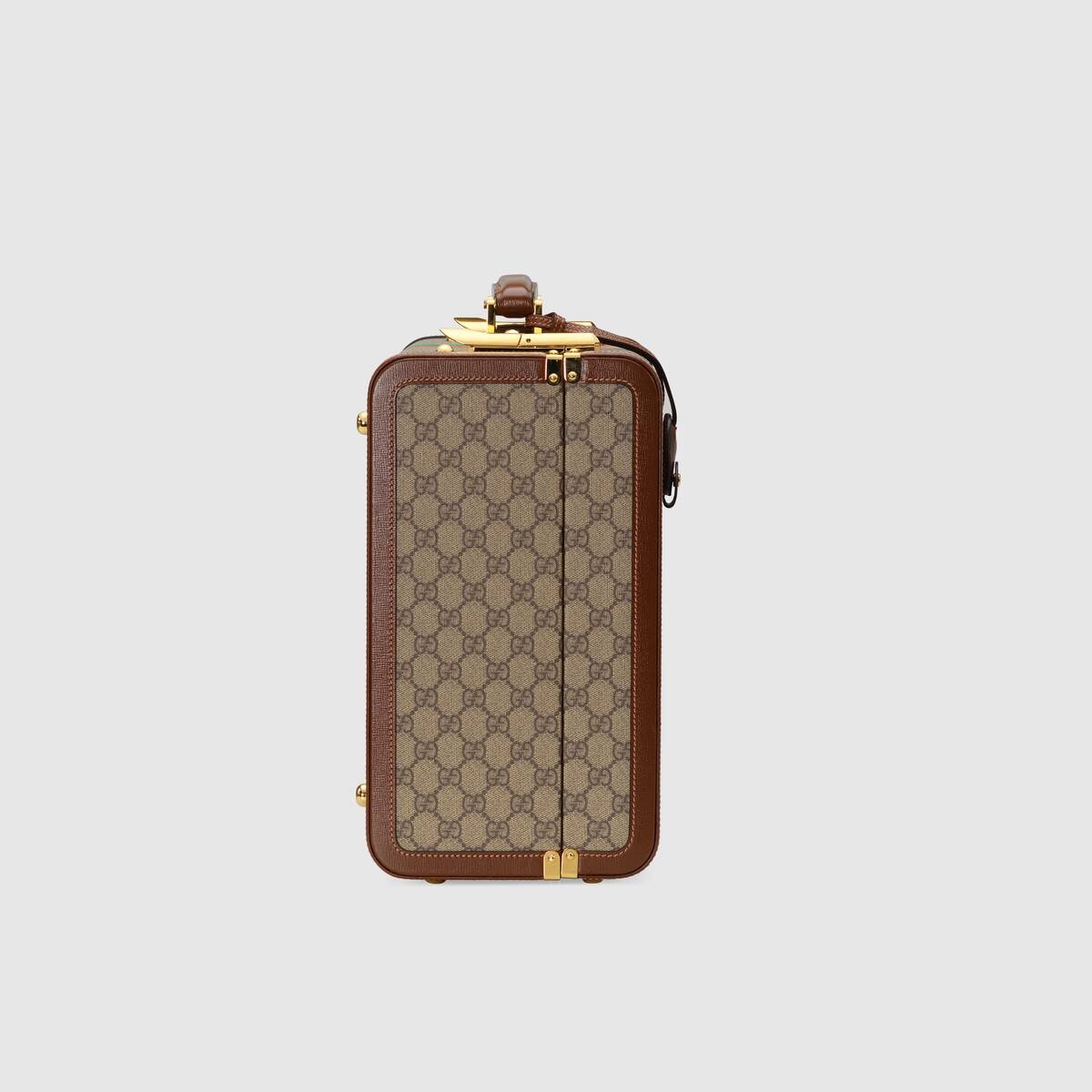 'Fake/Not' print medium suitcase - 10