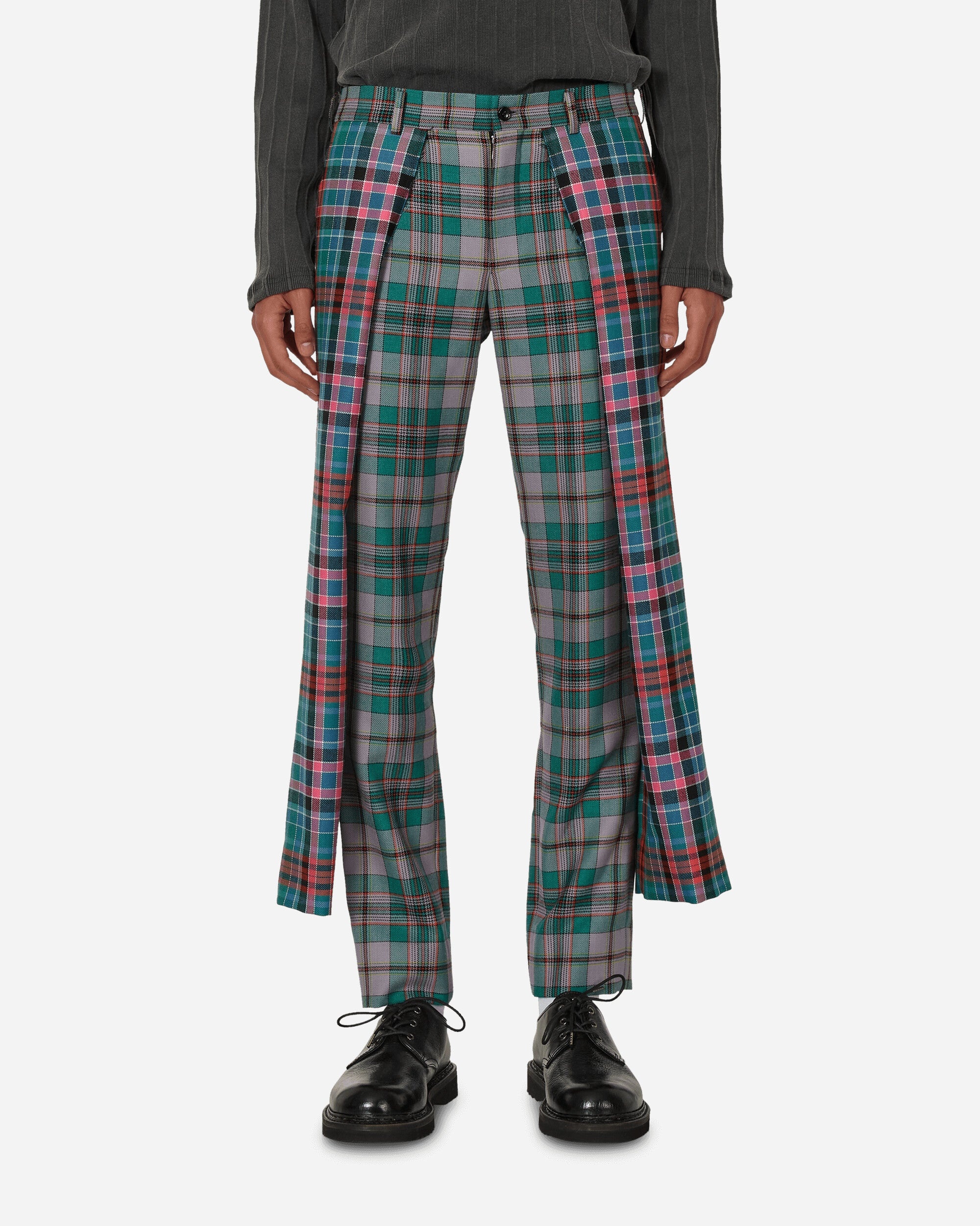 Tartan Wool Trousers Multicolor - 4