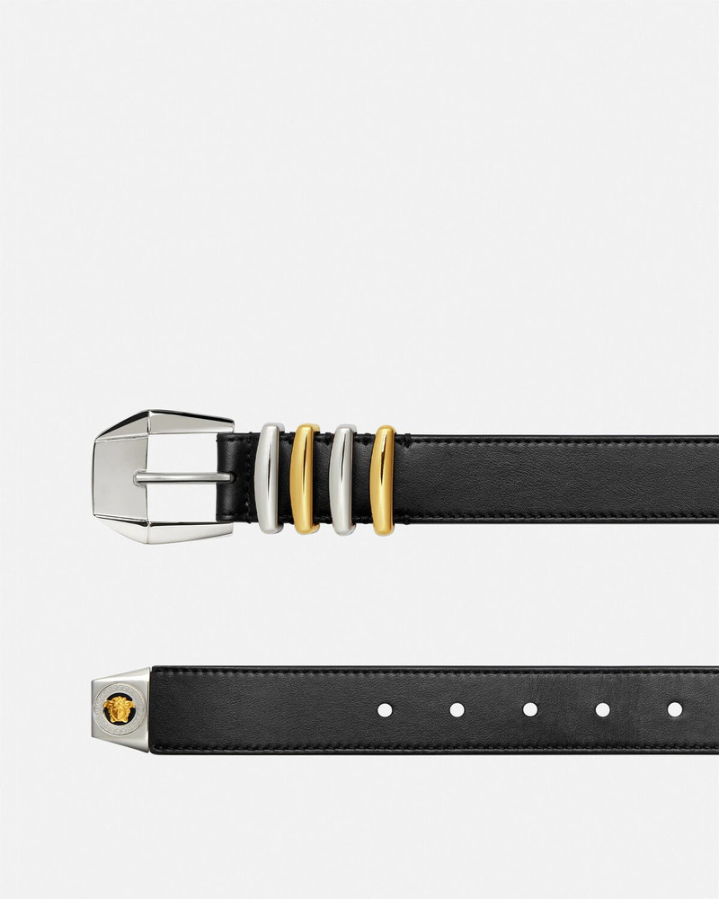 VERSACE Medusa Heritage Leather Belt 3 cm outlook