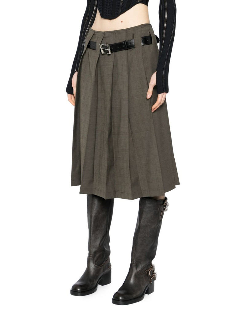 plaid midi skirt 3