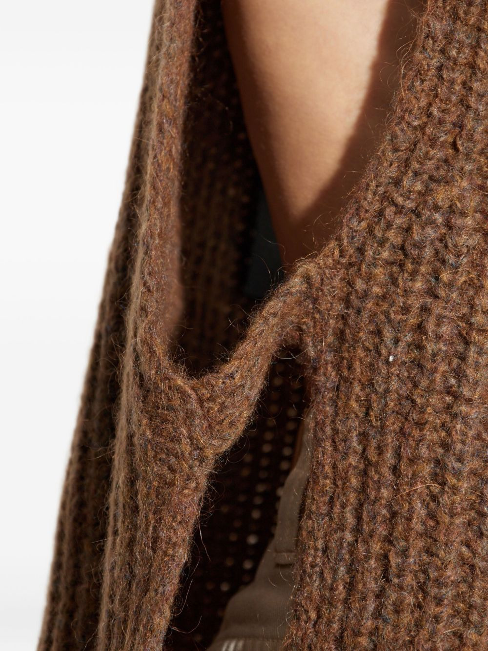 turtleneck ribbed vest - 5