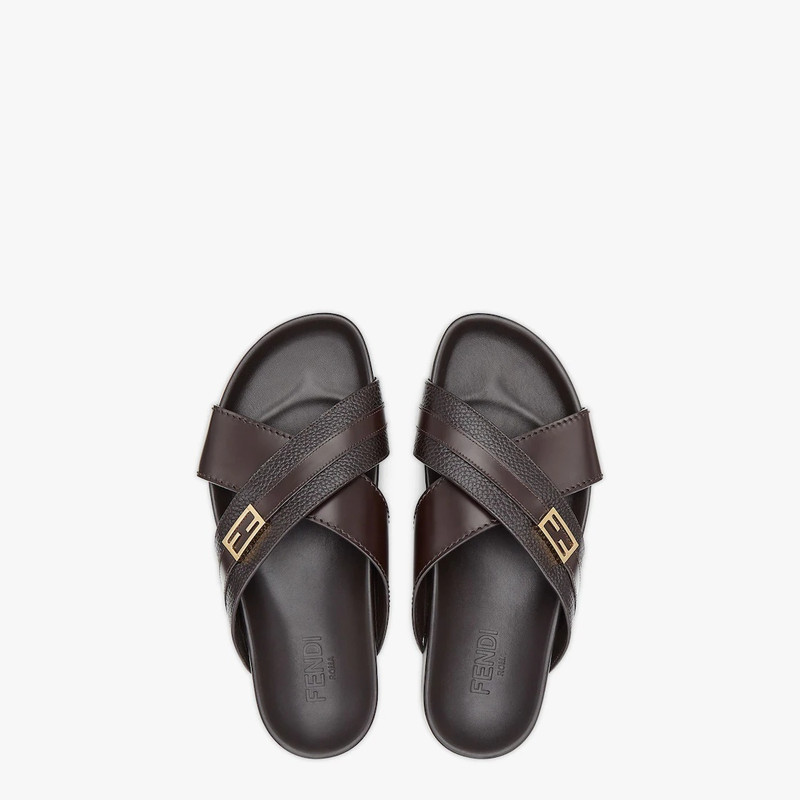 Brown leather fussbetts 4