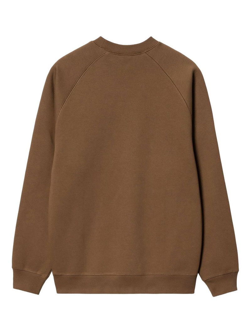 Carhartt raglan-sleeve embroidered-logo sweatshirt outlook